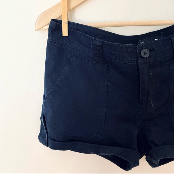 GAP Navy Linen Shorts - Picture 3 of 3